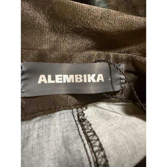 Alembika Supernova Dress Tie-dye Retro Mixed-Print SZ 4 Glam Artsy - Picture 7 of 13